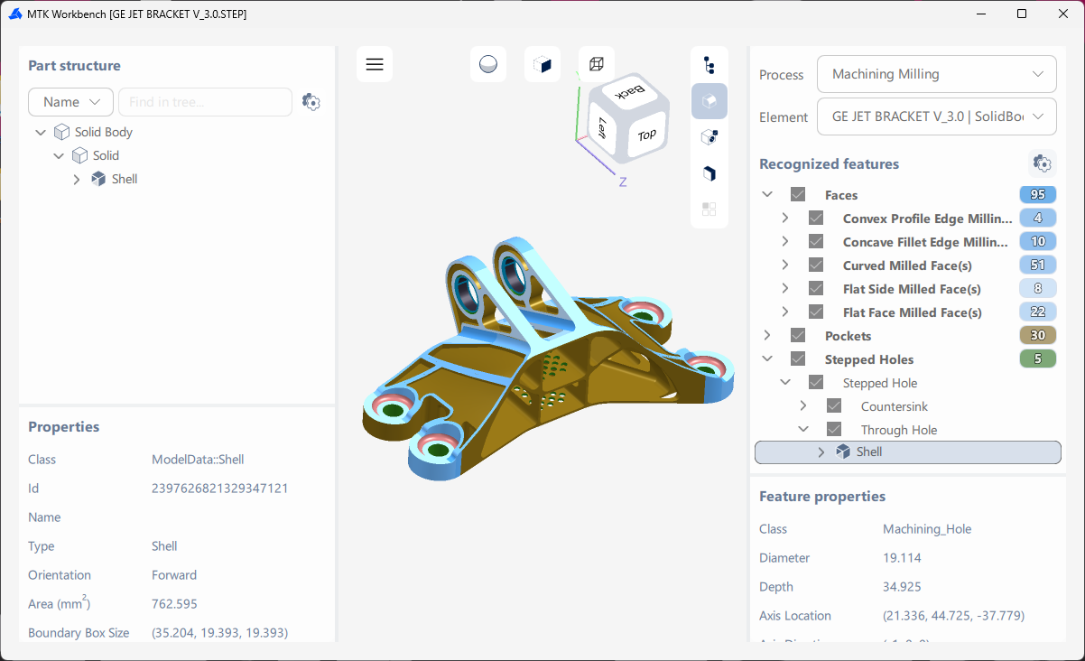 Workbench Machining Milling Feature Recognition