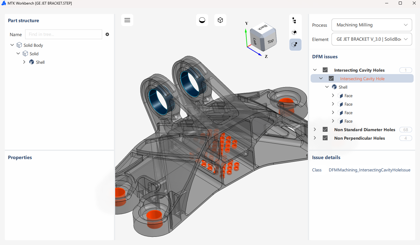 Workbench Machining DFM Analysis