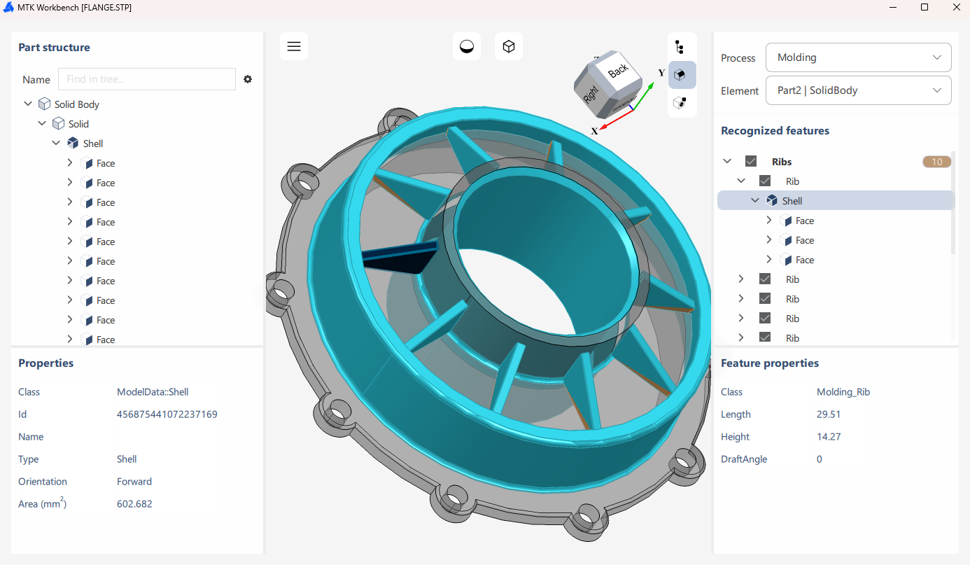 Workbench Molding Feature Recognition